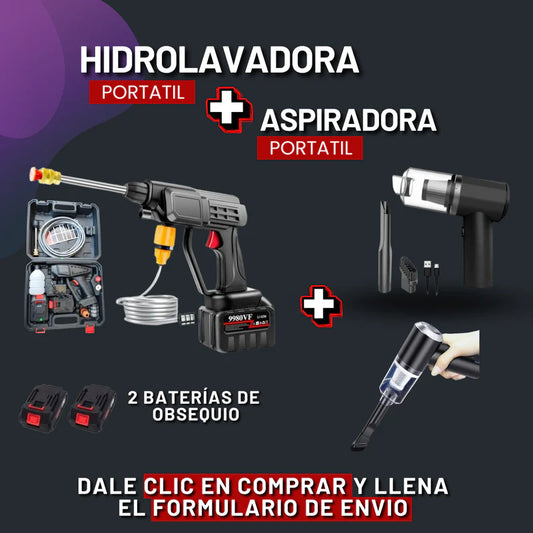Hidrolavadora + Miniaspiradora 🔥SUPER COMBO 🤩